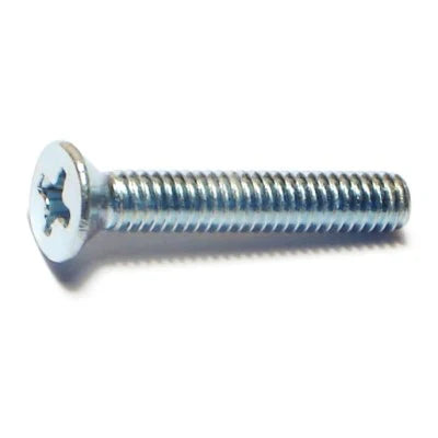 Monster Fastener Zinc Plated Steel Coarse Thread Phillips Flat Head Machine Screws