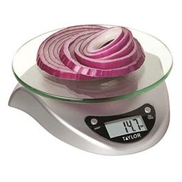 Digital Kitchen Scale, Silver, 6.6-Lb. Capacity