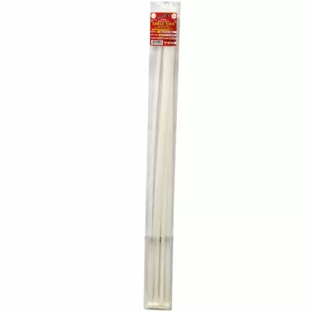 Tool City 40 In. L White Cable Tie 10 Pack (40, White)