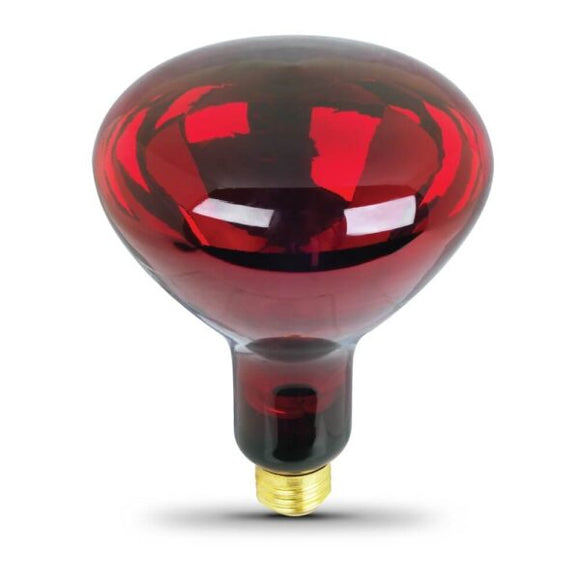 Feit Electric 250-Watt Red BR40 Dimmable Incandescent Heat Lamp (250 Watt)