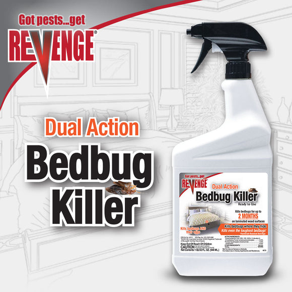 Bonide REVENGE® DUAL-ACTION Bedbug Killer Ready-to-Use 1 quart (1 quart)