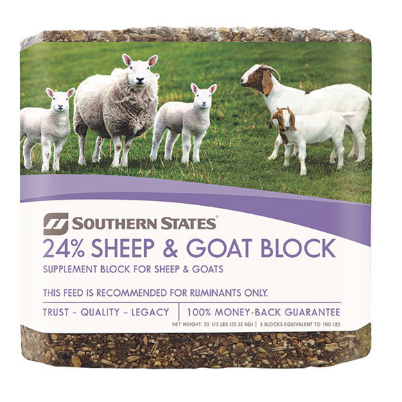 Southern States® 24% Sheep & Goat Block (33.3 lb)