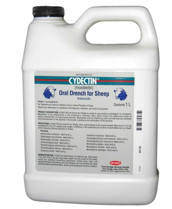 Cydectin Oral Drench For Sheep (1 Liter)