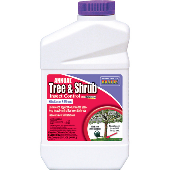 BONIDE ANNUAL TREE & SHRUB INSECT CONTROL CONCENTRATE 1 QT (2.333 lbs)