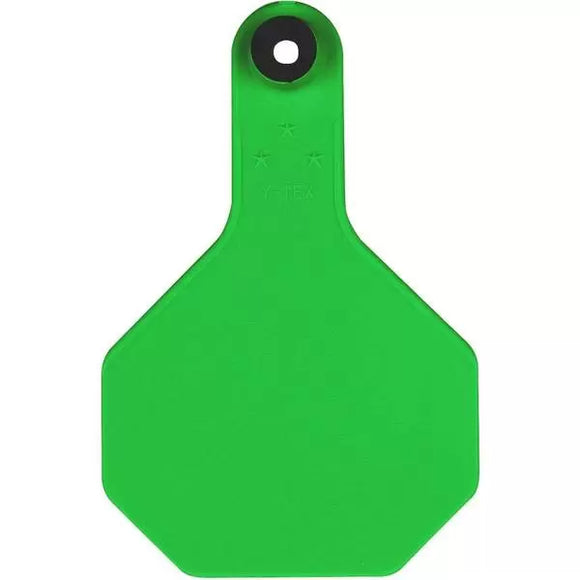 Y-Tex 3 Star Medium Blank Cattle Ear Tags 25 Count Green (Medium, Green)