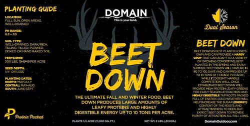 Domain Outdoor Beet Down Food Plot Mix (2 LB)