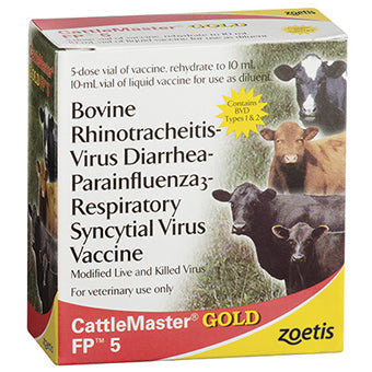 Zoetis Large Animal Cattlemaster Gold Fp 5l5 25 Ds Vial (25 Dose)