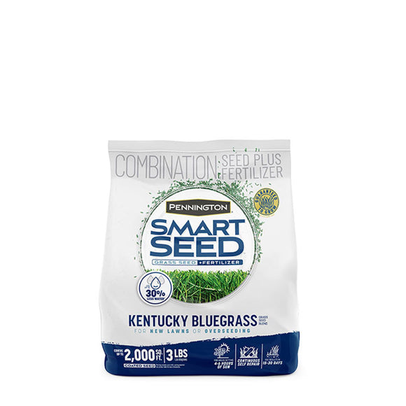 Pennington Smart Seed Kentucky Bluegrass Grass Seed Blend and Fertilizer 3 lbs. (3 lbs)