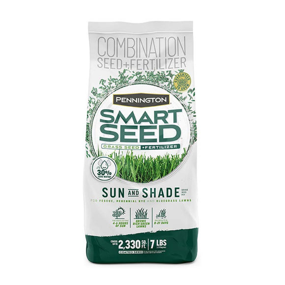 Pennington Smart Seed Sun and Shade North Grass Seed and Fertilizer 7 lbs. (7 lbs)