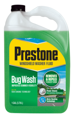 Prestone® Bug Wash® Summer Windshield Washer Fluid (1 Gallon)