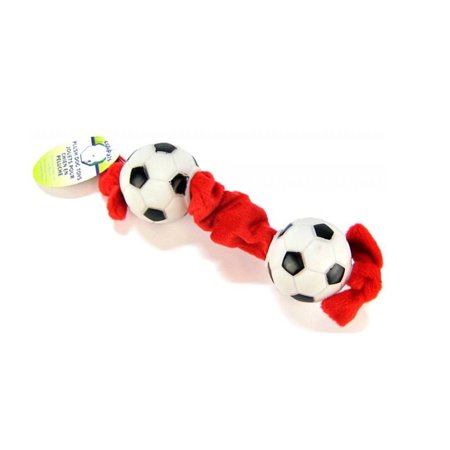 Coastal Pet Products Li'l Pals Plush and Vinyl Dog Toy (Soccer ball)