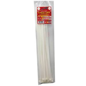 Tool City 18 in. L White Cable Tie 50 Pack (18