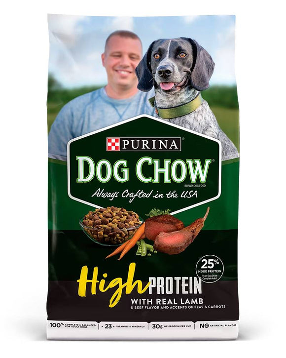 Purina Dog Chow High Protein Dry Dog Food With Real Lamb (44 LB)