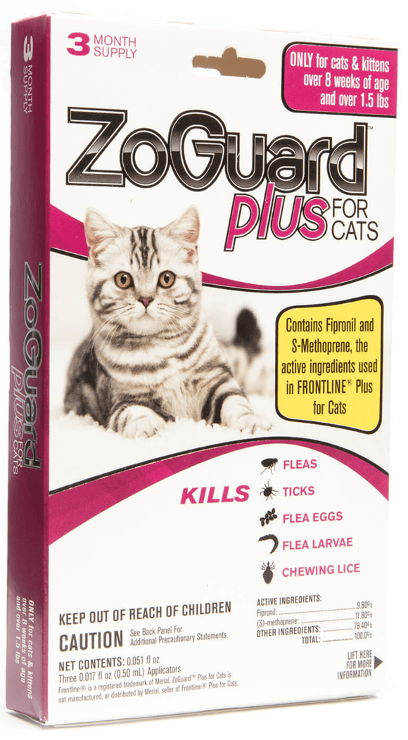 ZoGuard Plus for Cats (1.5 lb, 3 Doses)