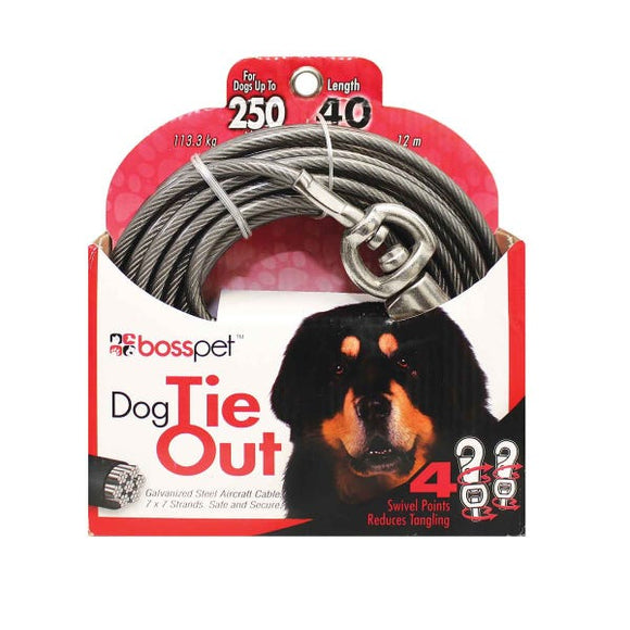 Boss Pet Products Tie-Out Comfort Snap 40ft XXL (40')