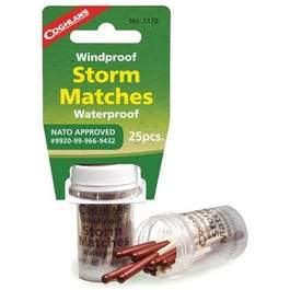 25-Pack Wind and Waterproof Storm Matches