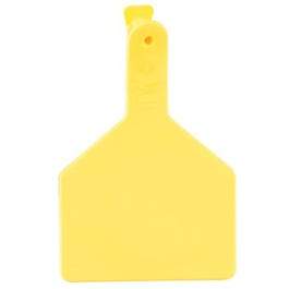 Cow Tag, Yellow, 3 x 4.5-In., 25-Pk.