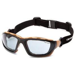 Carthage Safety Glasses, Gray Lens/Black & Tan Frame