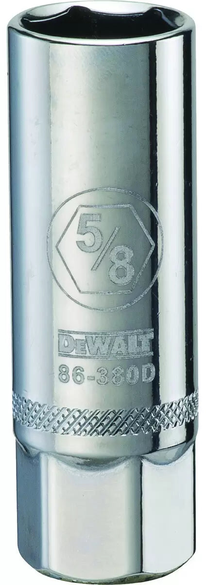 DeWalt 3/8 in Drive 6 pt Spark Plug Socket 5/8 in