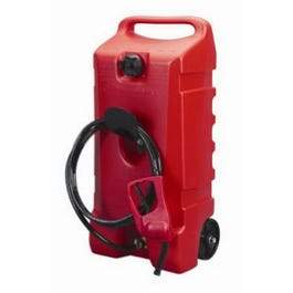 Fuel Container, Wheeled, Red, 14-Gallon