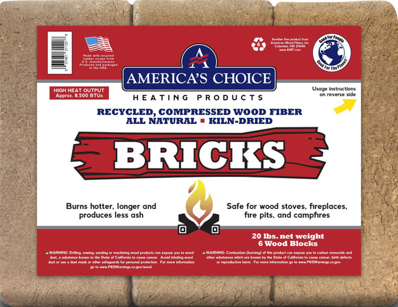 America's Choice Wood Fuel Bricks