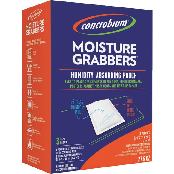 Concrobium Moisture Grabbers 27.6 Oz. Humidity Absorbing Pouch (3-Pack)