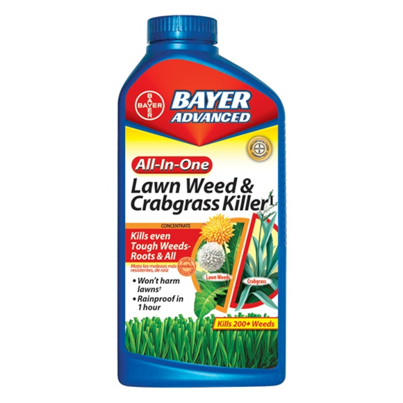 BAYER ADVANCED ALL-IN-ONE LAWN & GARDEN WEED & CRABGRASS KILLER CONCENTRATE