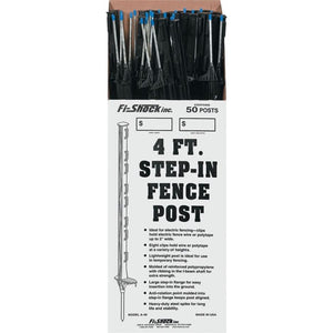 BLACK STEP-IN FENCE POST