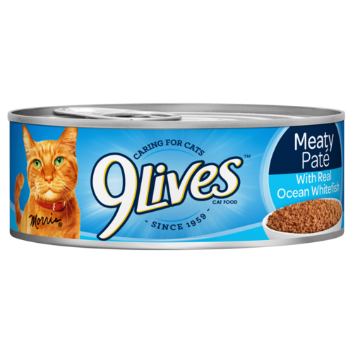 9 Lives Meaty Paté With Real Ocean Whitefish 5.5 oz